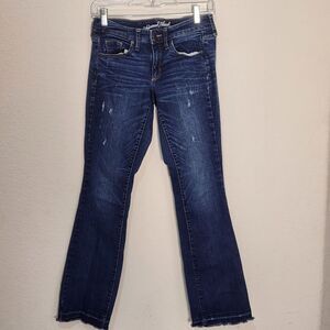 Universal Thread Mid Rise Skinny Bootcut Jeans Women Size 2/26R Dark Wash